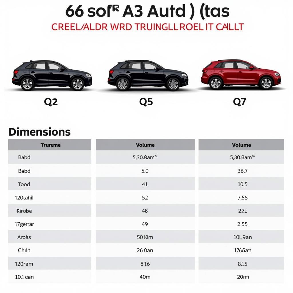 Kofferraumvergleich: Audi Q3 vs. andere Modelle