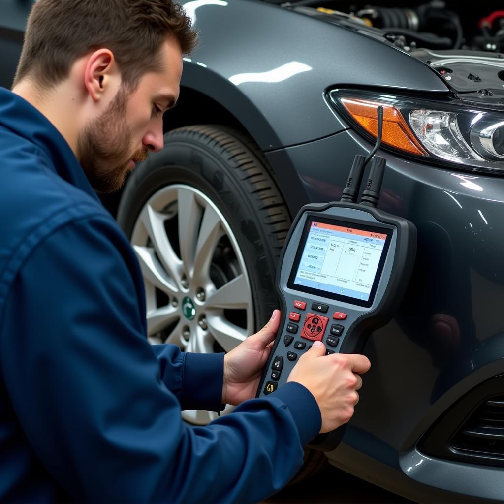 Moderne Diagnosegeräte in der Autowerkstatt