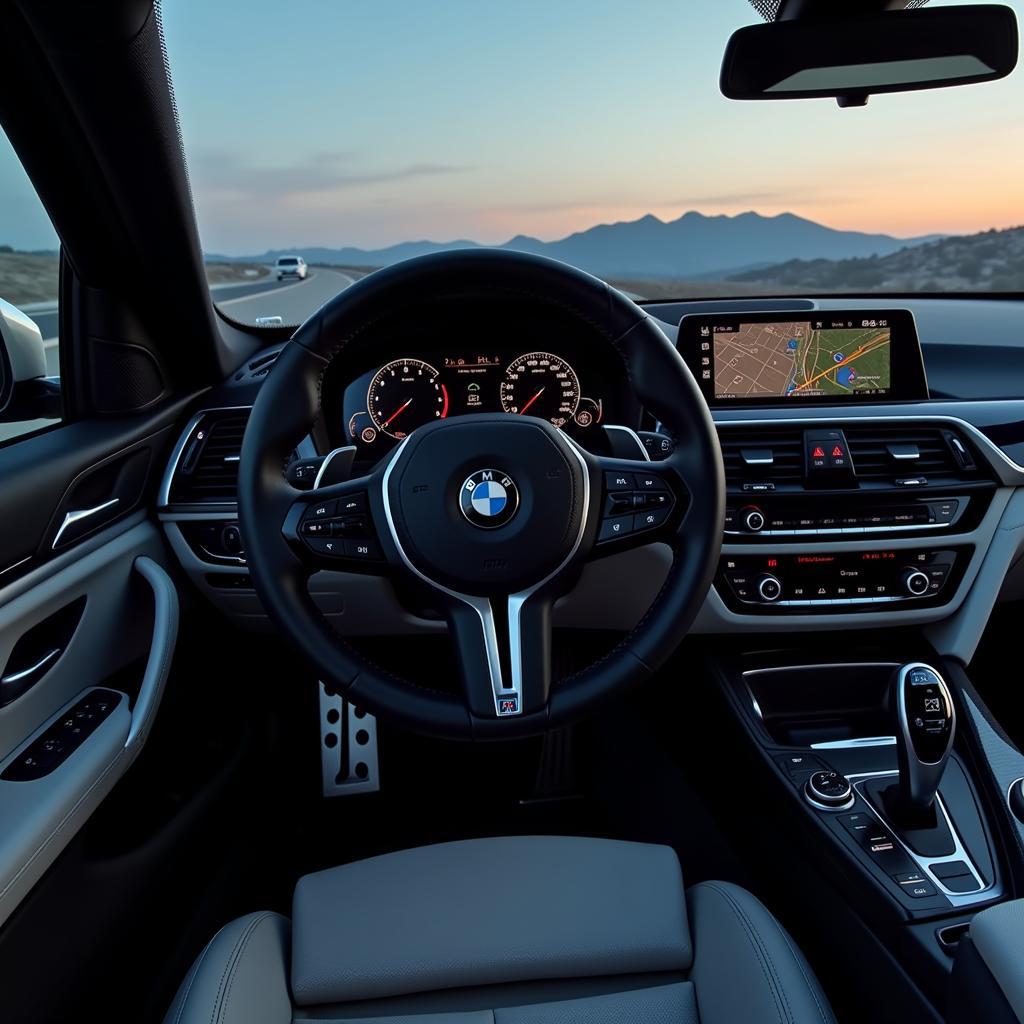 Das moderne Cockpit des BMW G20 M3.