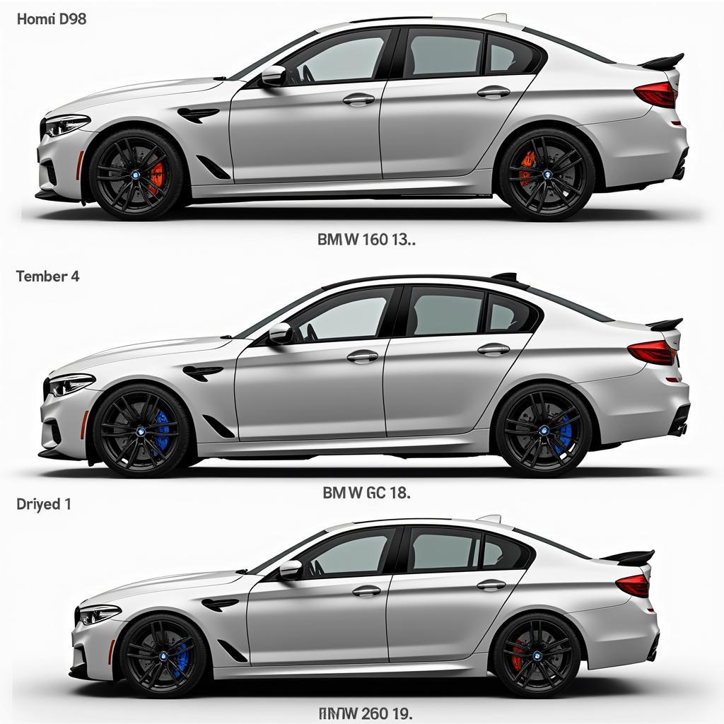 Vergleich verschiedener BMW M5 Generationen