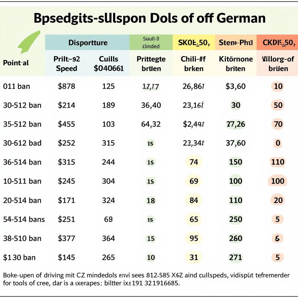 Bußgeldkatalog für Geschwindigkeitsüberschreitungen Außerorts