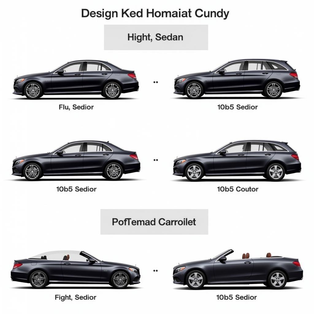 Vergleich der verschiedenen Mercedes-Benz C-Klasse Modelle: Limousine, T-Modell, Coupé, Cabrio