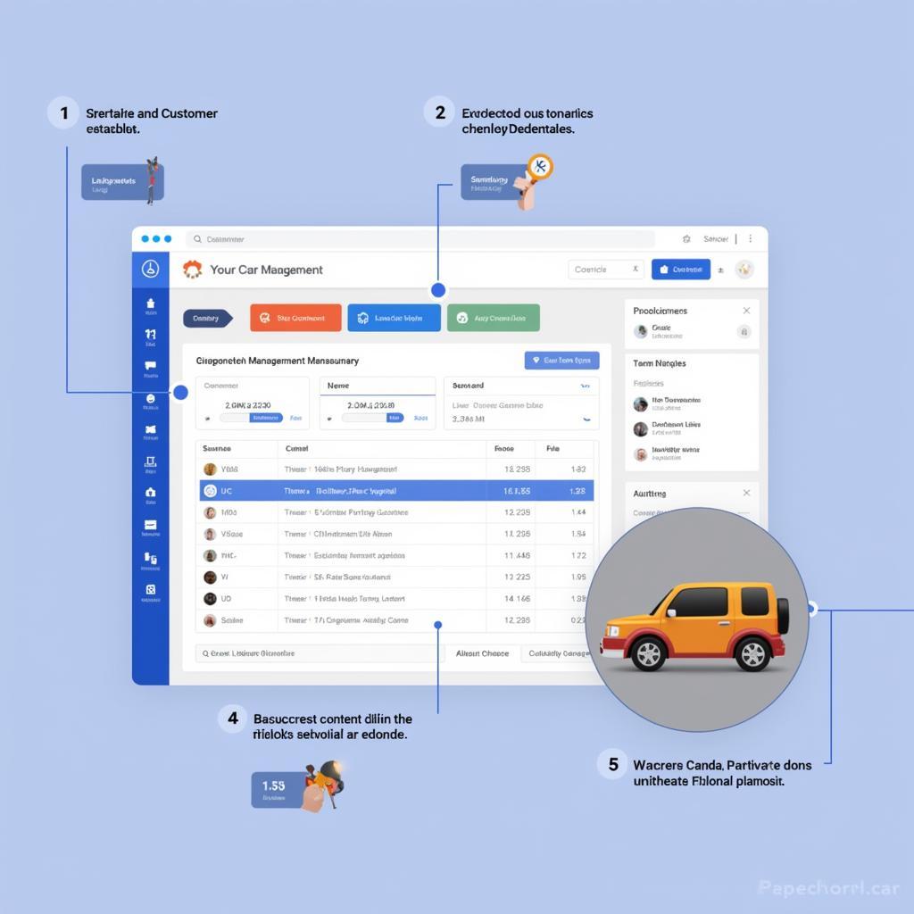 CMA Car Management Arat Software Dashboard