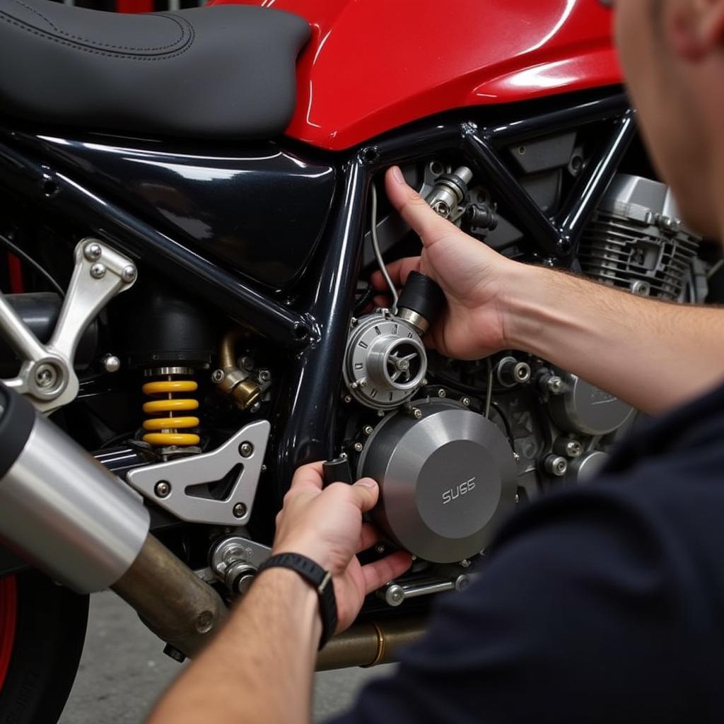 Wartung der Ducati 600 Monster