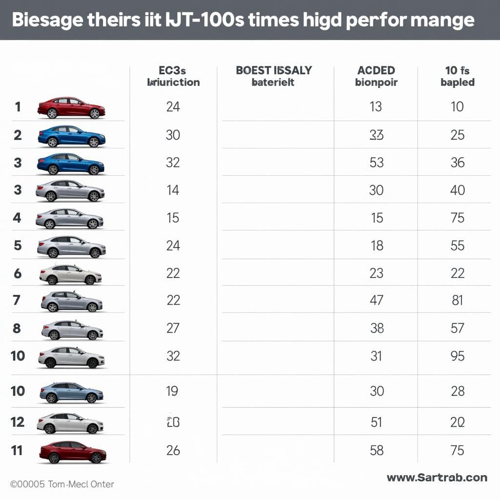 Vergleich der 0-100-Zeiten des E63s mit anderen Fahrzeugen