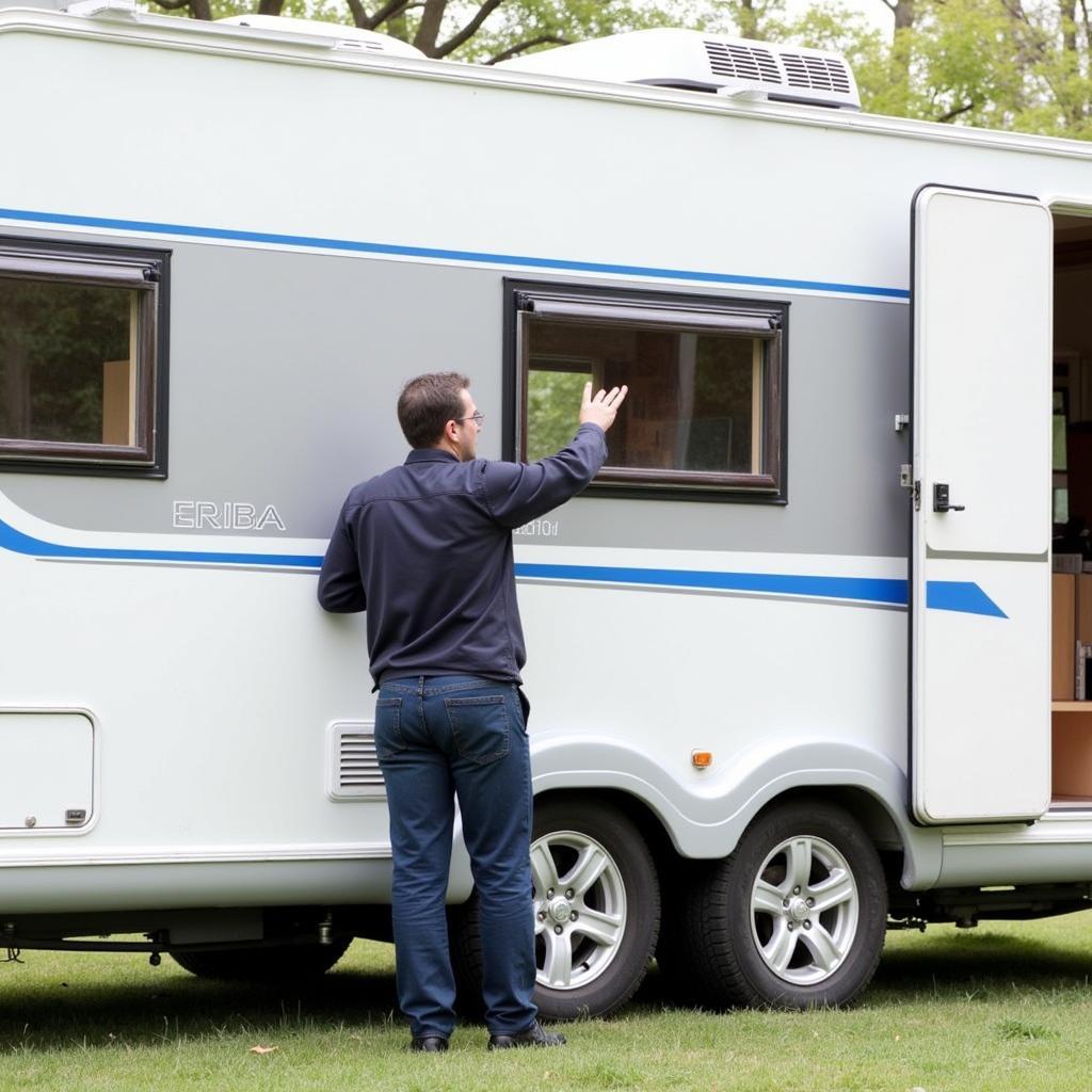 Besichtigung eines gebrauchten Eriba Hymer