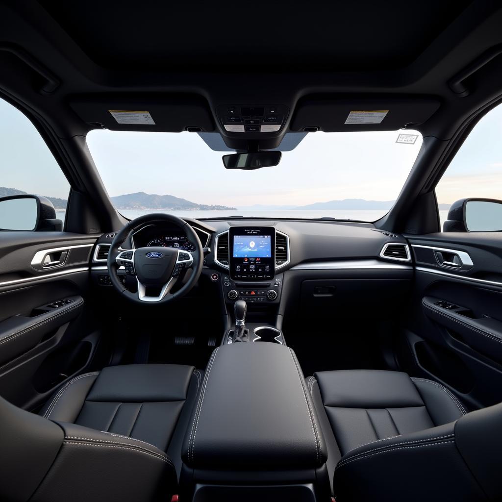 Modernes Interieur des Ford Explorer 2025