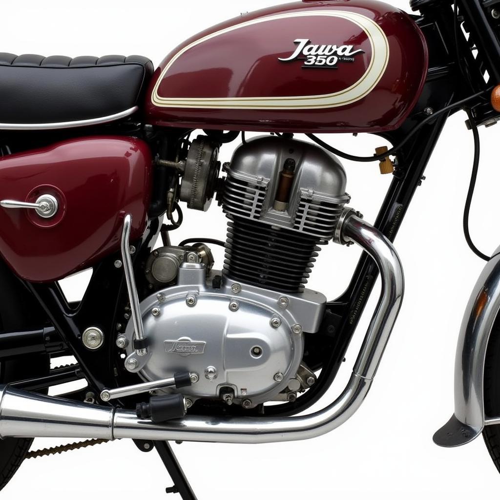 Jawa 350 Motor Übersicht