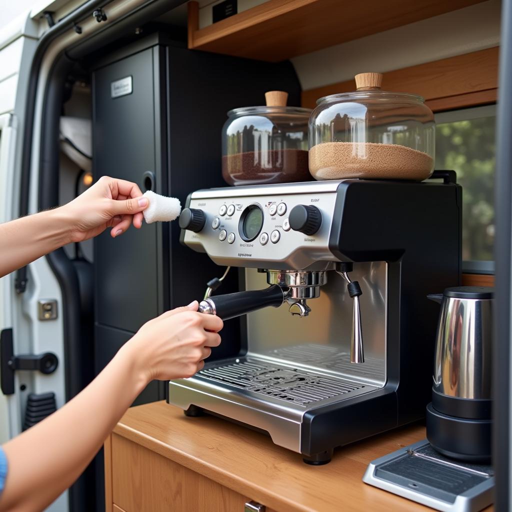 Pflege und Wartung des Kaffeevollautomaten im Wohnmobil