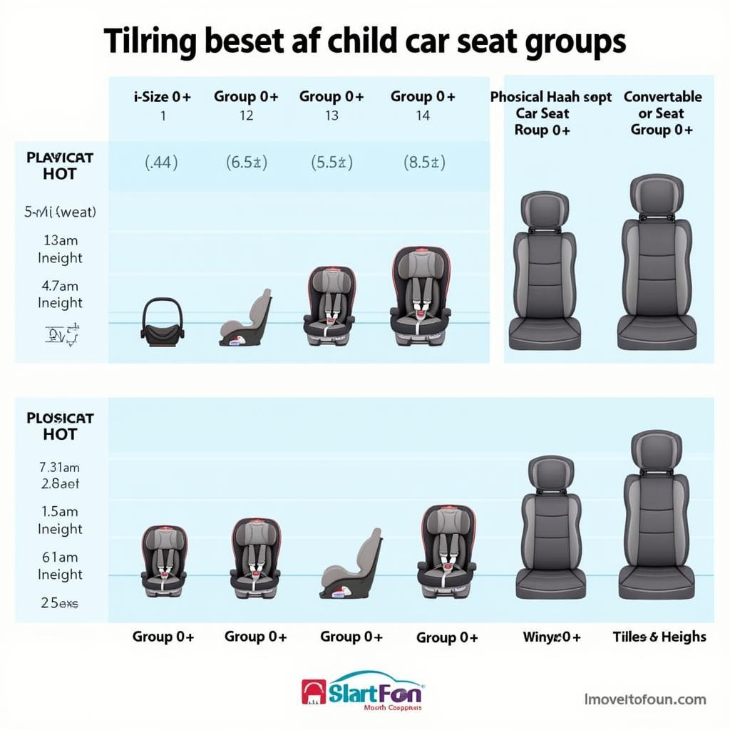 Vergleich der verschiedenen Kindersitzgruppen