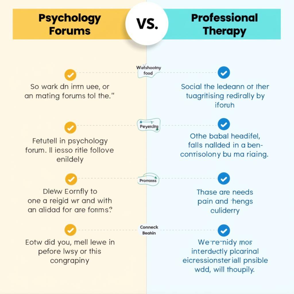 Psycholoog Forum vs. Therapie: Ein Vergleich