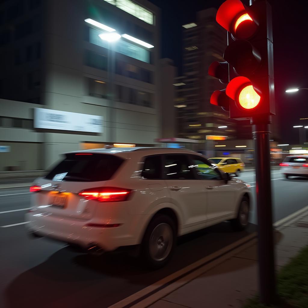 Folgen des Überfahrens einer roten Ampel in der Probezeit