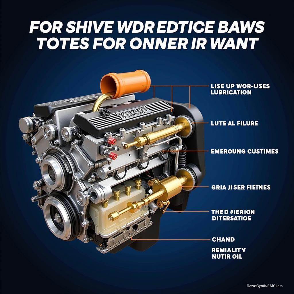 Rowe Synth RS 5W-40 im Motor: Querschnitt eines Motors, der die Schmierung mit Rowe Synth RS 5W-40 zeigt und die Vorteile des Öls für die Motorleistung hervorhebt.