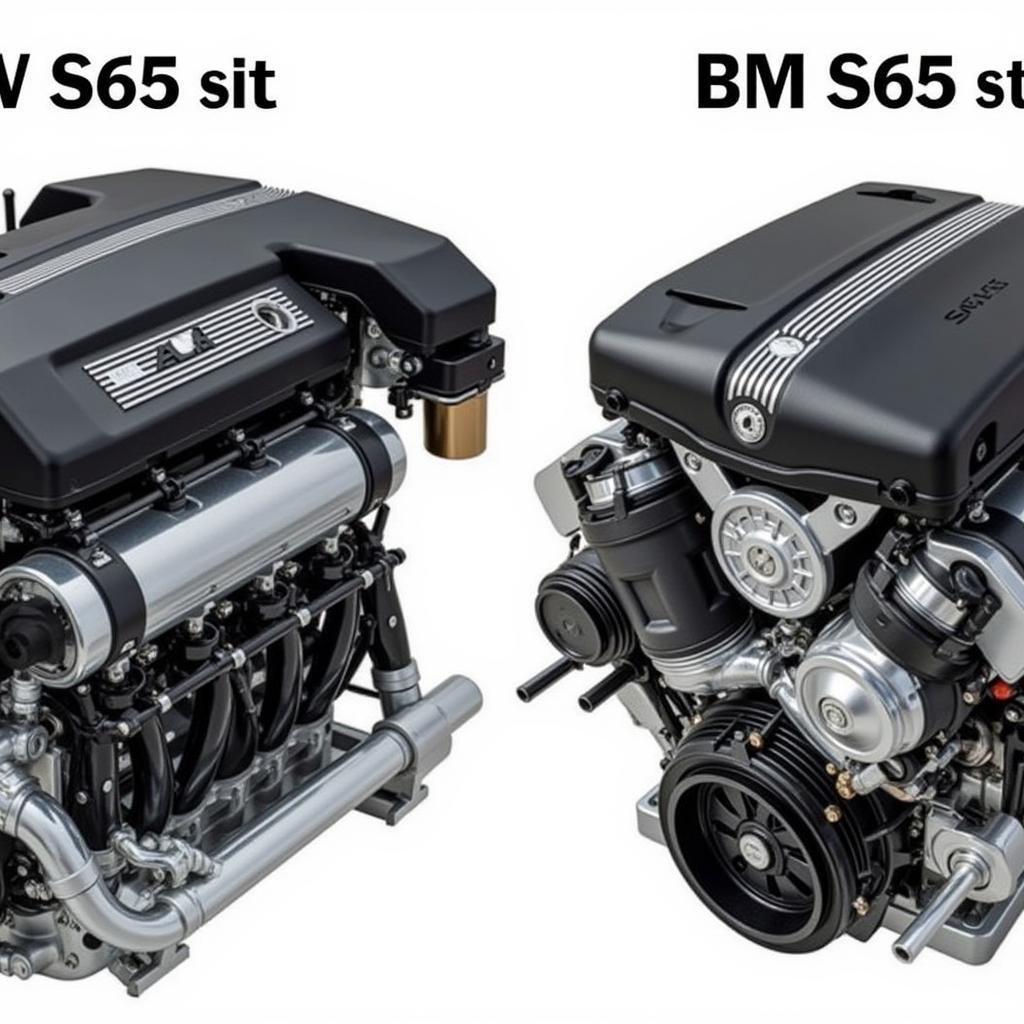 Vergleich BMW S55 und S65 Motor