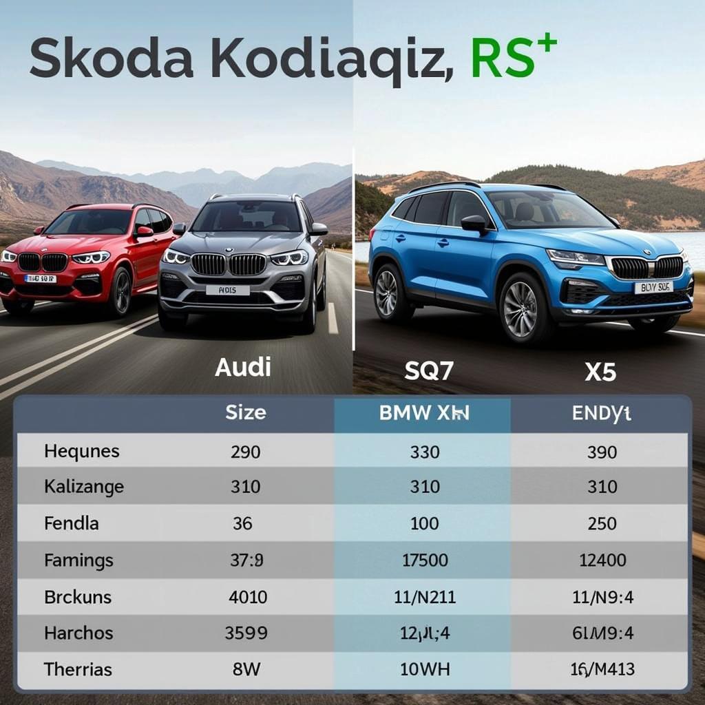 Skoda Kodiaq RS im Vergleich zu anderen SUVs