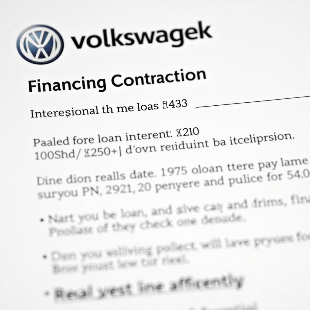 VW Bank Konditionen Vertrag