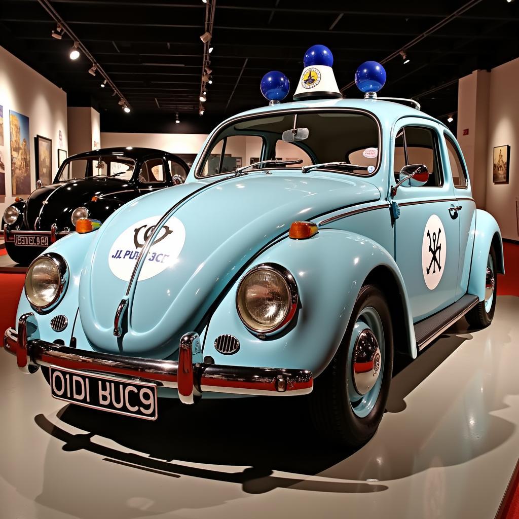 VW Käfer Polizeioldtimer im Museum