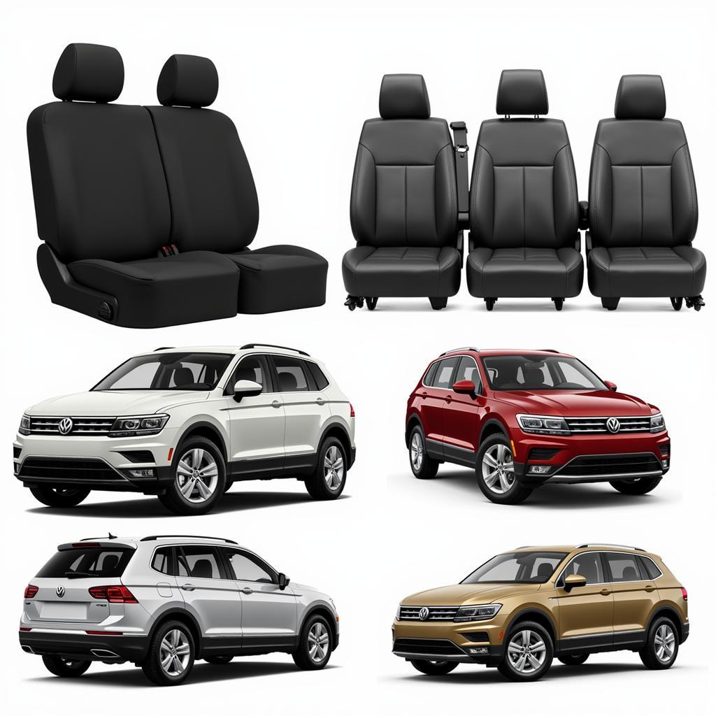 Auswahl an Sitzbezügen für den VW Tiguan