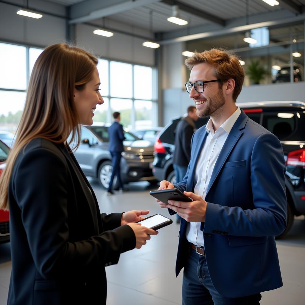 Kundenservice in einer VW Werkstatt in Flörsheim