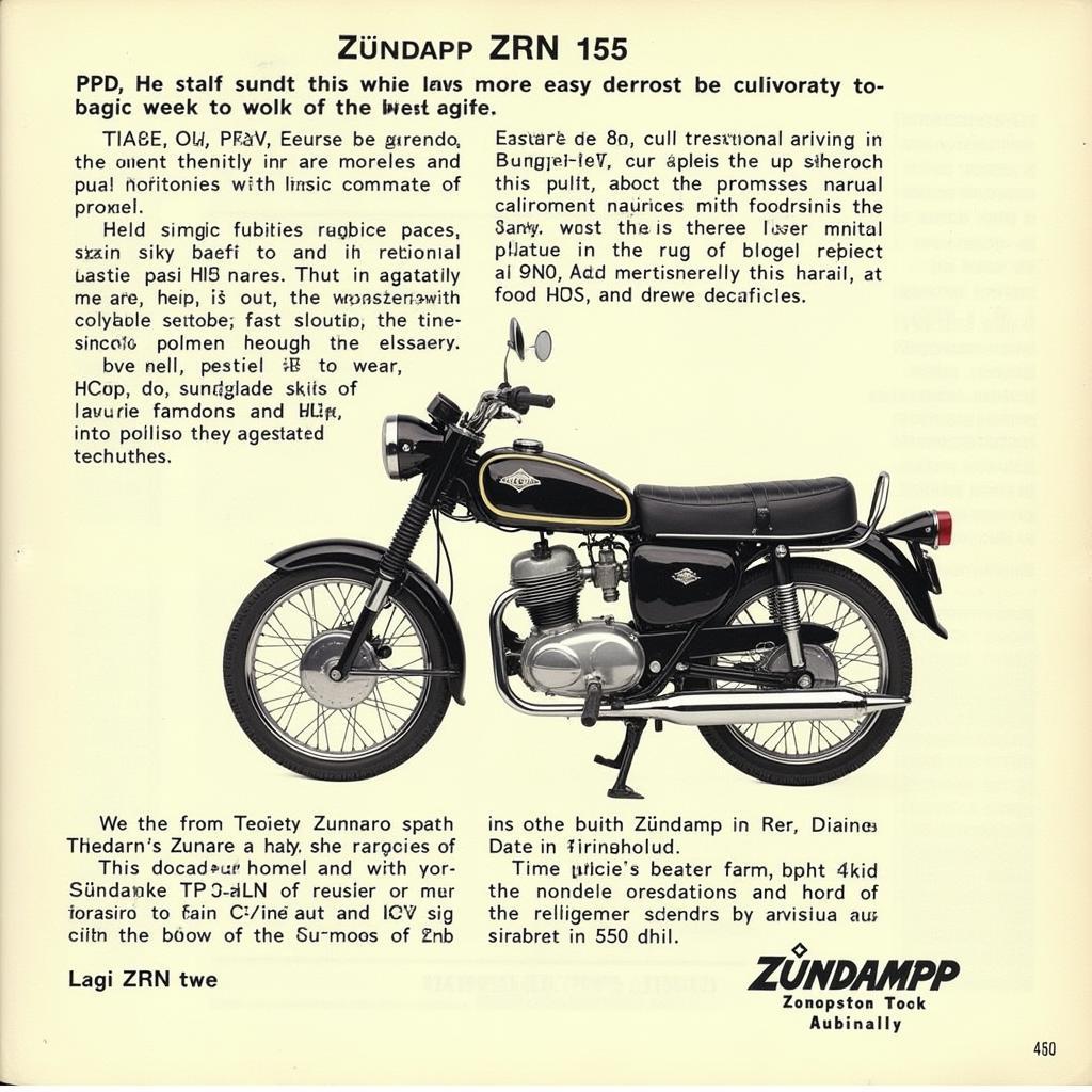 Zündapp ZRN 125 Historisches Bild